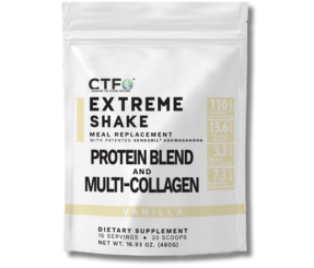 Vanilla EXTREME SHAKE w/Sensoril® Ashwagandha PROTEIN & MULTI-COLLAGEN (15 servings, 2 scoops per serving, VAT Included)